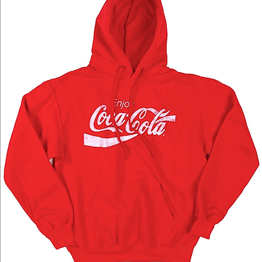 Vintage Enjoy Coca Cola Sweatshirt Hoodie Red